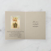 Carte Prêtre catholique Paroles d'encouragement (Intérieur)