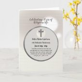 Carte Prêtre d'Ordination du 30e anniversaire - N'IMPORT (Fleur jaune)