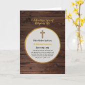 Carte Prêtre d'Ordination du 5e anniversaire - N'IMPORTE (Fleur jaune)