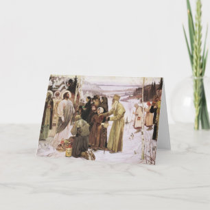 Carte Prêtres et paysans russes adorent Jésus