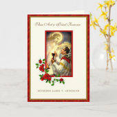 Carte Prêtrise Anniversaire Prêtre Ordination Jésus (Fleur jaune)