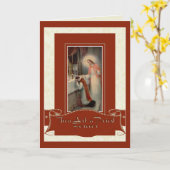 Carte Prêtrise Anniversaire Prêtre Ordination Jésus (Fleur jaune)