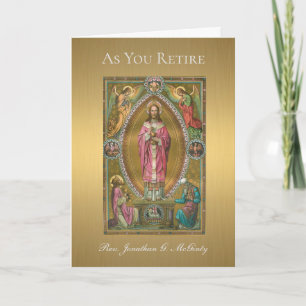 Carte Prêtrise de retraite Jésus Altar