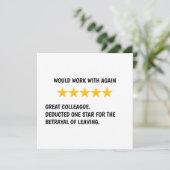 Carte Prêts à Travailler Ensemble à Nouveau (Debout devant)