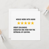 Carte Prêts à Travailler Ensemble à Nouveau (Devant/Arrière en situation)
