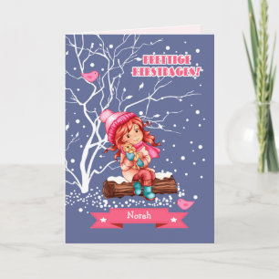 Carte Prettige Kerstdagen.Christmas en néerlandais