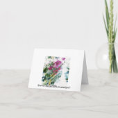 Carte Pretty Floral Art Notecards Or Greeting Cards (Dos)