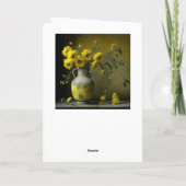 Carte Pretty Floral Penser à vous (Dos)