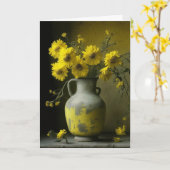 Carte Pretty Floral Penser à vous (Fleur jaune)