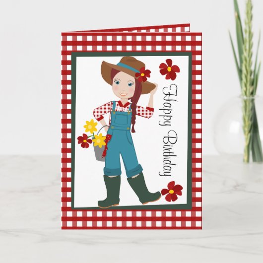 Carte Pretty Lil' Farmer (Devant)