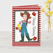 Carte Pretty Lil' Farmer (Fleur jaune)