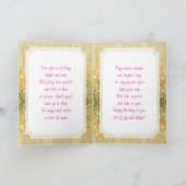 Carte Pretty Little Fairy Girl with Cupcake Birthday (Intérieur)