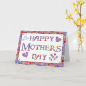 Carte Pretty Mauve Granny Imprimer pour la Fête des Mère (Fleur jaune)