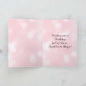 Carte Pretty Pink Elven Fairy & Dragon | Happy Birthday (Intérieur)