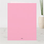 Carte Pretty Pink Flower Folded Greeting Card (Dos)