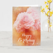 Carte Pretty Rose Joyeux Anniversaire (Fleur jaune)