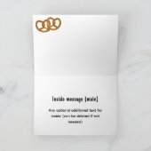 Carte Pretzel Party Pread Twists - 5 options de texte pe (Intérieur)