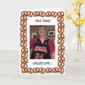 Carte Pretzel pour Deb's Retirement Edition 3 (Fleur jaune)