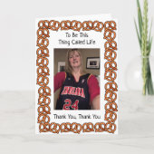 Carte Pretzel pour la retraite de Deb (Devant)