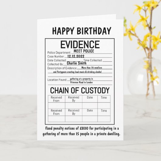 Carte PREUVE (Fleur jaune)