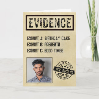 Carte Preuve véritable crime mystère détective