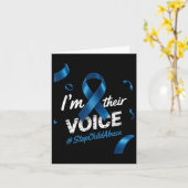 Carte Prévention de la maltraitance des enfants, sensibi (Fleur jaune)