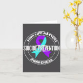 Carte Prévention de la suicidalité Teal Violet (Fleur jaune)