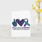 Carte Prévention de l'amour pour la paix Prévention du s (Fleur jaune)