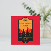 Carte Prévention des incendies de forêt (Debout devant)