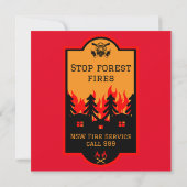 Carte Prévention des incendies de forêt (Dos)