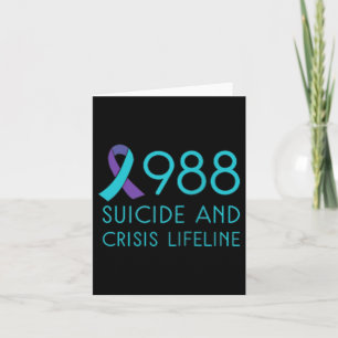 Carte Prévention du suicide 988 - Sensibilisation au sui