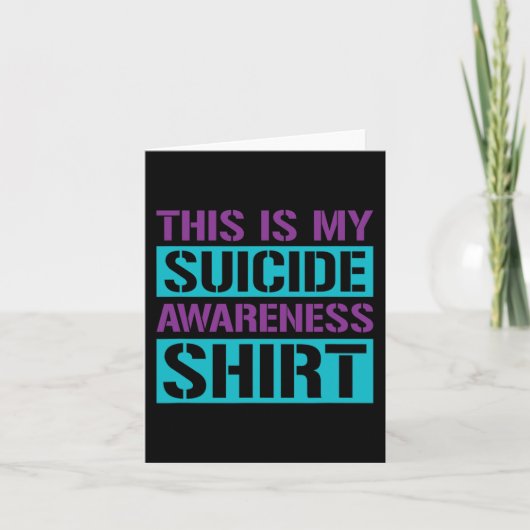 Carte Prévention du suicide - C'est ma sensibilisation a (Devant)