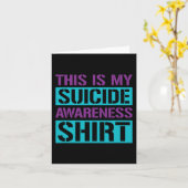 Carte Prévention du suicide - C'est ma sensibilisation a (Fleur jaune)