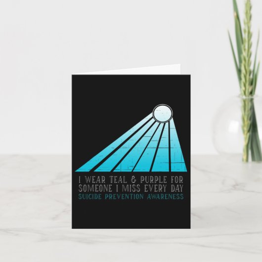 Carte Prévention Du Suicide Je Porte Turquoise Et Violet (Devant)