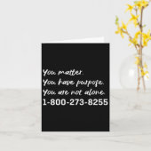 Carte Prévention du suicide Produits de sensibilisation  (Fleur jaune)