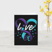 Carte Prévention du suicide Sensibilisation Amour en dir (Fleur jaune)