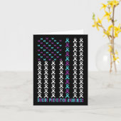 Carte Prévention du suicide Sensibilisation Survivant So (Fleur jaune)