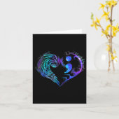 Carte Prévention du suicide Sensibilisation Turquoise Pu (Fleur jaune)