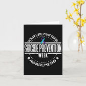 Carte Prévention du suicide Vos problèmes de vie Suicide (Fleur jaune)