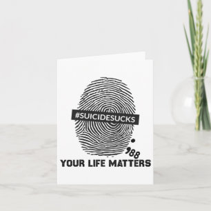 Carte Prévention du suicide vos problèmes de vie Suicide