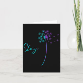 Carte Prévention Suicide Dandelion Turquoise Et Violet S