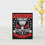 Carte Prévision Du Week-End 100% Chance De Badminton - S (Fleur jaune)