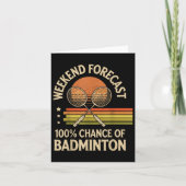Carte Prévisions de week-end 100% de chance de badminton (Devant)