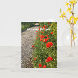 Carte Priant pour vous, texte personnalisé photo origina