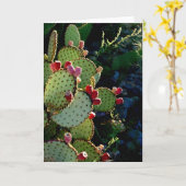 Carte Prickly Pear Cactus (Fleur jaune)