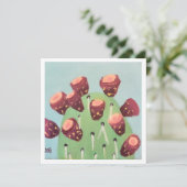 Carte Prickly Pear Desert Cactus (Debout devant)