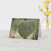 Carte Prickly Pear Heart (Fleur jaune)