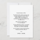 Carte Pride Rainbow Heart LGBT Gay Wedding Simple Photo (Dos)