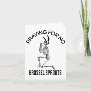 Carte Prier Pour Pas De Brossel Frappe Drôle Skelet Pâqu