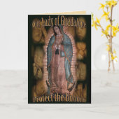 Carte Prière À Notre Dame De Guadalupe (Fleur jaune)